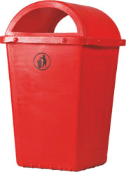 Buy Vishakha Garbage Bin Red 110 L DBR-11-01 from Industrybuying.com