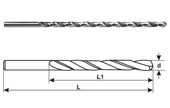 Buy MIRANDA TOOLS HSS Twist Drill Extra Long Series (Size 27 mm, Overall Length 450 mm) from Industrybuying.com