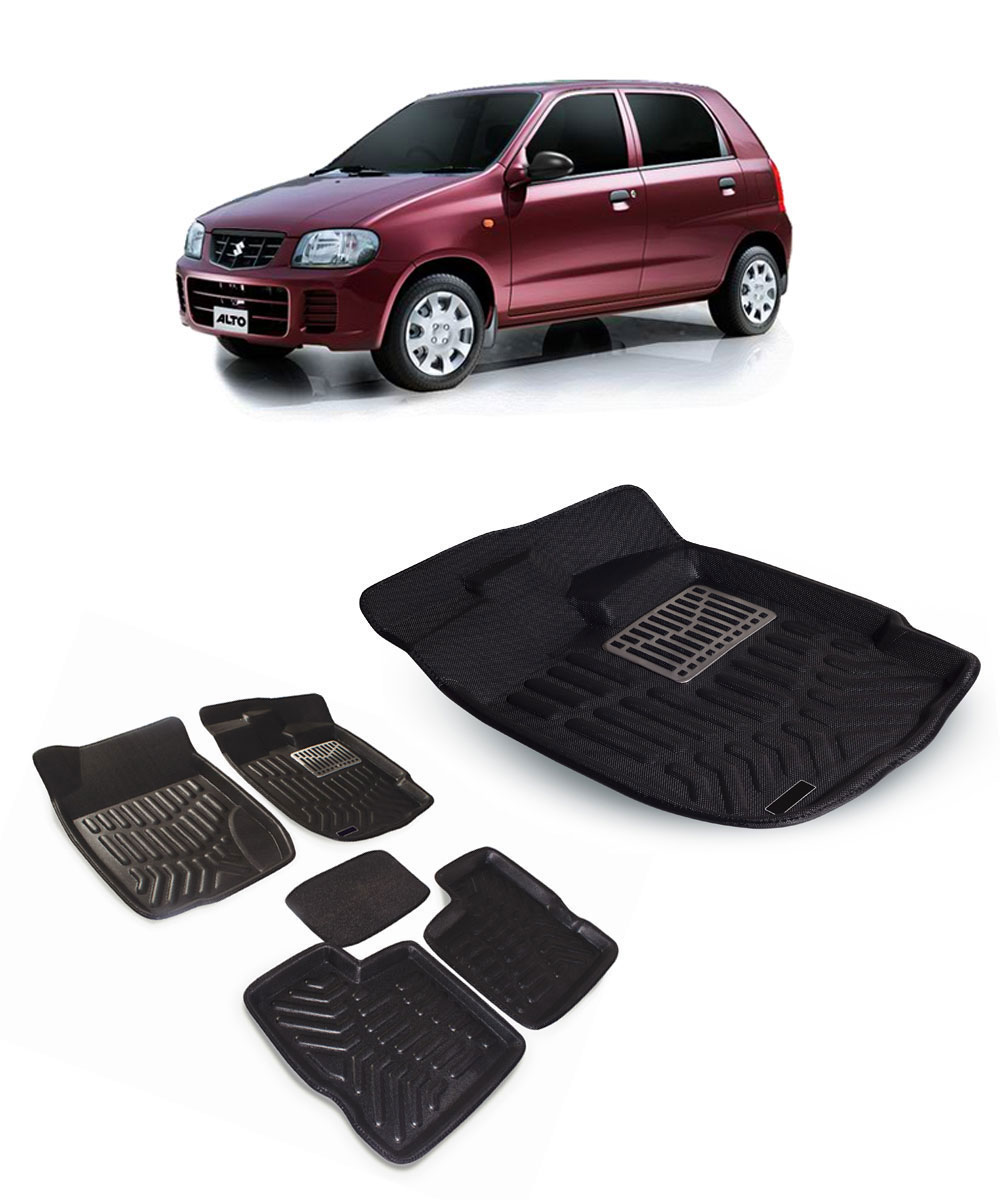 Buy 3D Car Mats For Maruti Suzuki Alto (Black) Online in India at Best