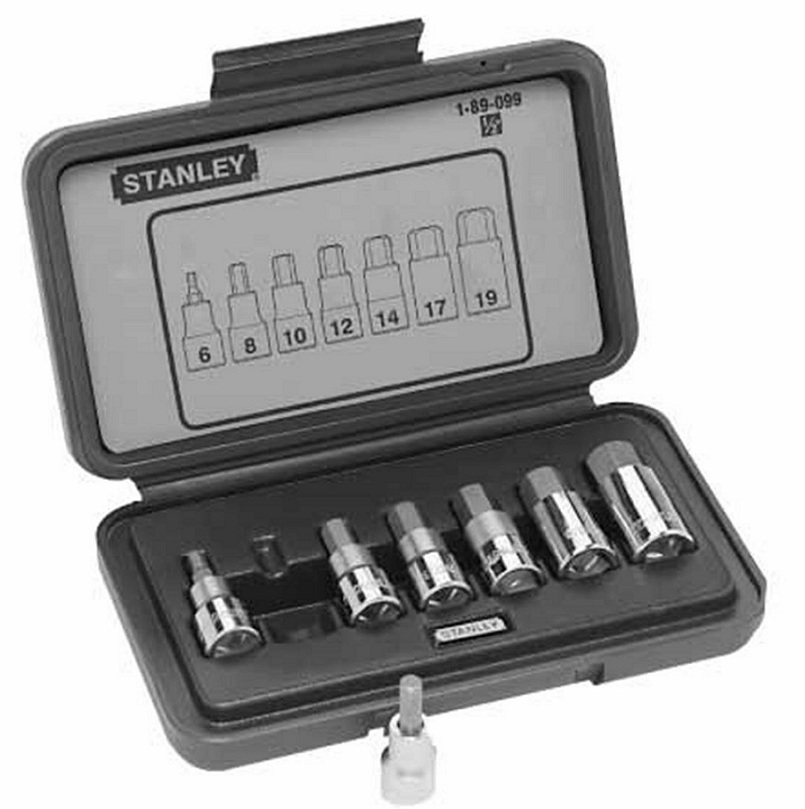 Buy Stanley 1/2 Inch Square Drive Bit Socket Set 7 Pcs 189099 Online