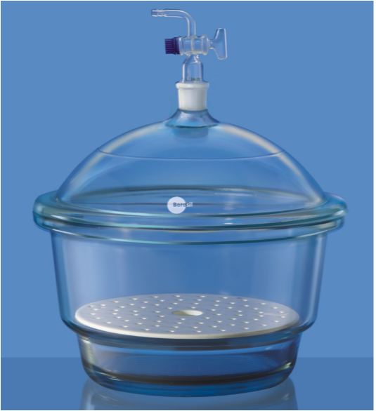Buy Borosil 3083044 Desiccators with Vacuum, Stopcock With PTFE Spindle