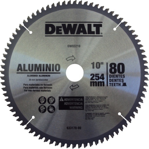 Buy Dewalt DW03210IN Aluminum Saw Blade 10 Inch x 80T Online in India