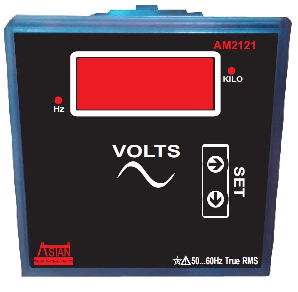 Buy Asian AM 2121 Single Phase Digital Voltmeter 96x96 mm Online in