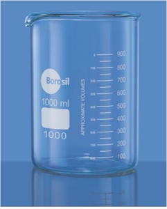Buy Borosil 1000d29 Capacity 1000 Ml Low Form With Spout Beaker Online In India At Best Prices